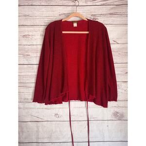 Pop Style Red Womans Cardigan Sz L